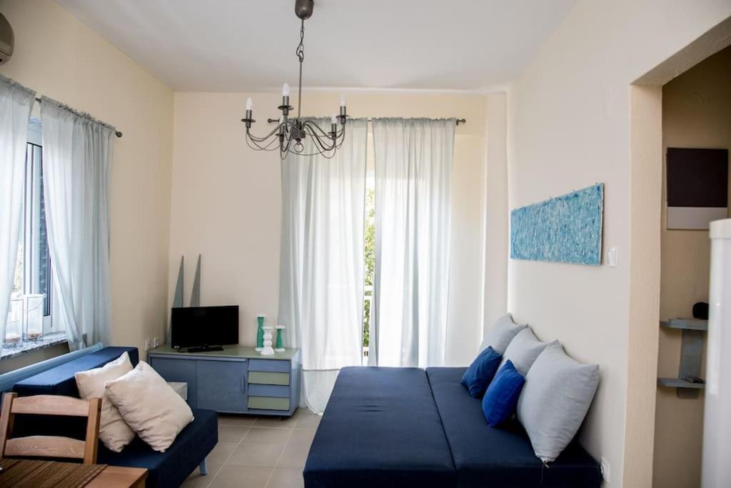 Blue Theros Apartments Paralia Dionysiou Luaran gambar